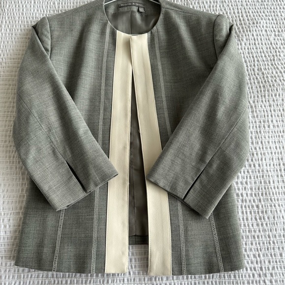 Blazer grey and cream for work - Picture 2 of 8